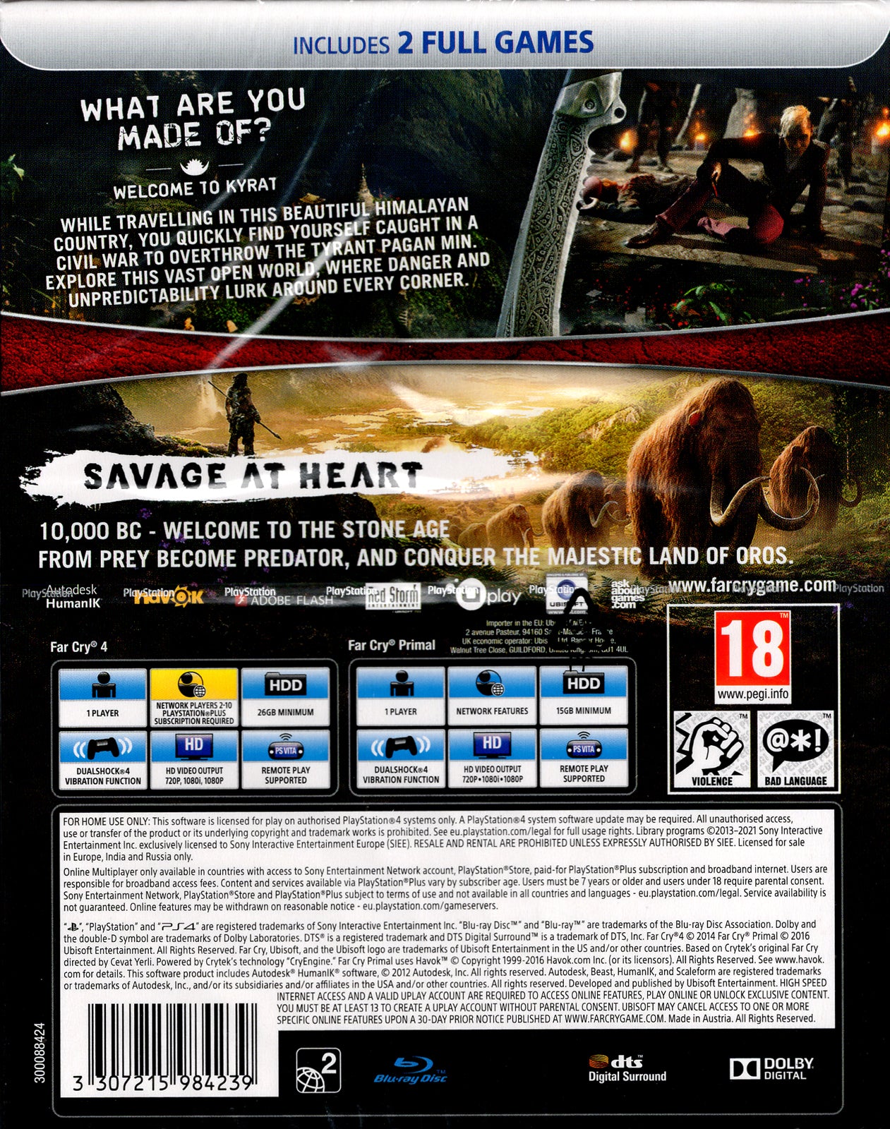 Far Cry Primal and Far Cry 4 Double Pack - BASCO GAMES