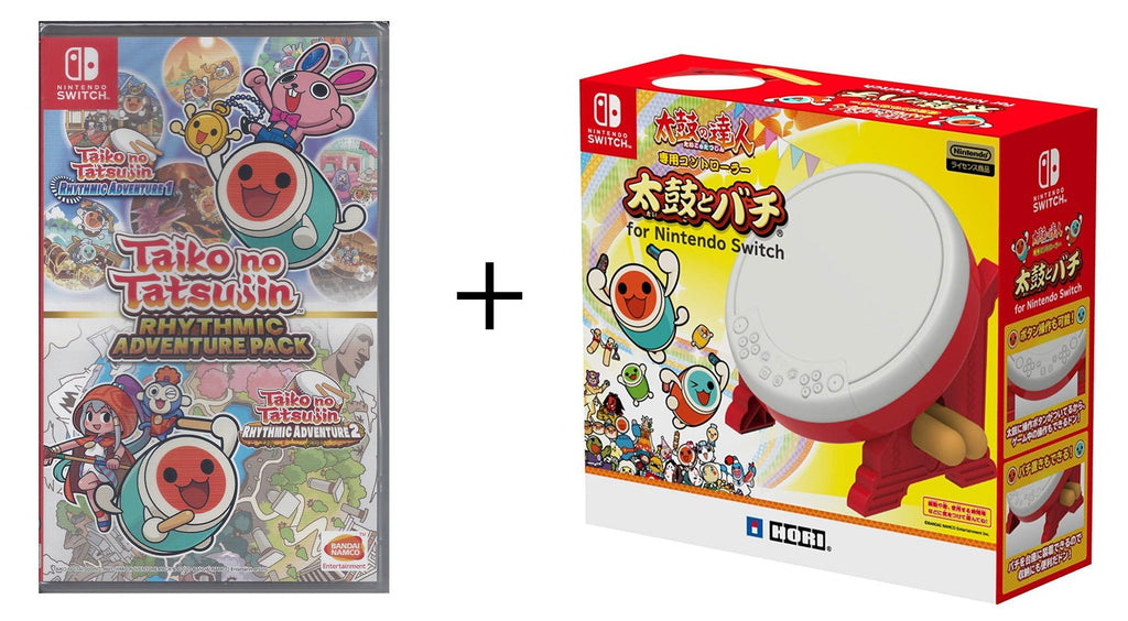 Taiko No Tatsujin Rhythmic Adventure Pack + Drum Controller - BASCO GAMES
