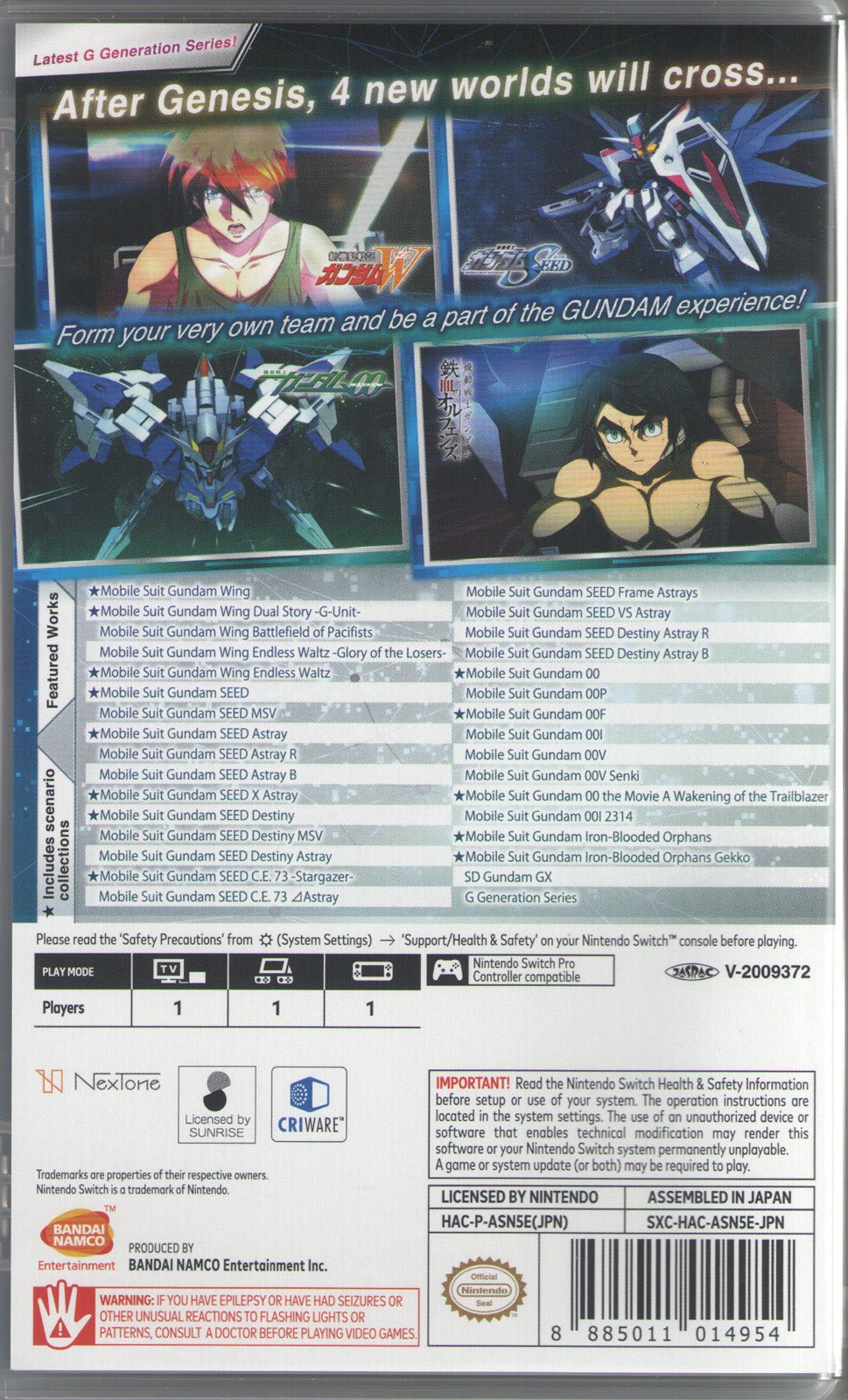SD Gundam G Generation Crossrays Platinum Ed - BASCO GAMES