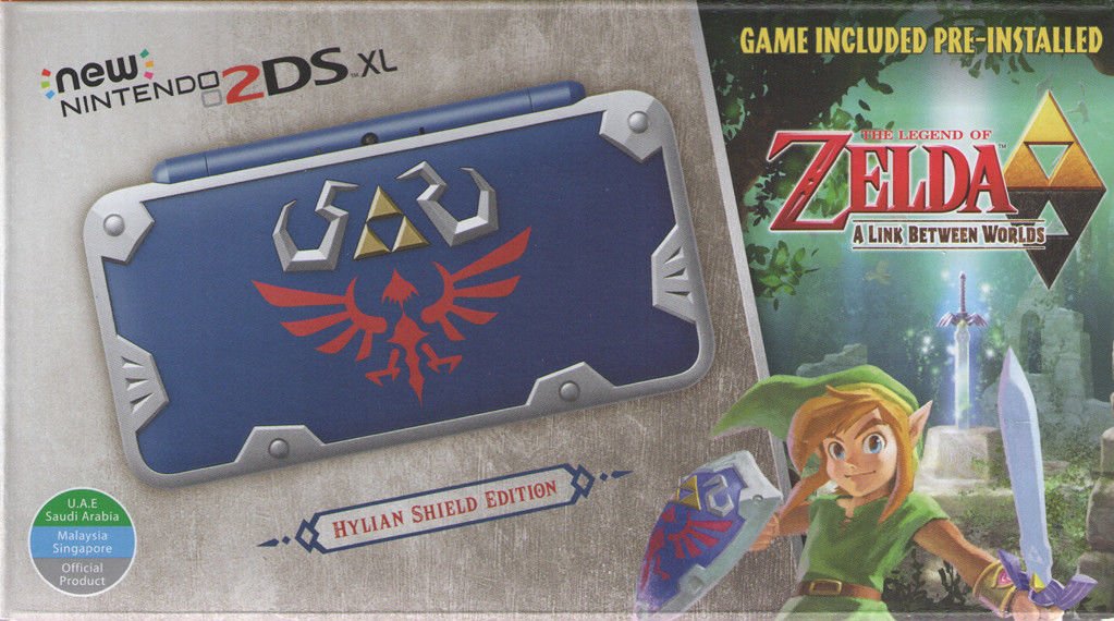 New Nintendo 2DS XL Console - Hylian Shield Edition - BASCO GAMES