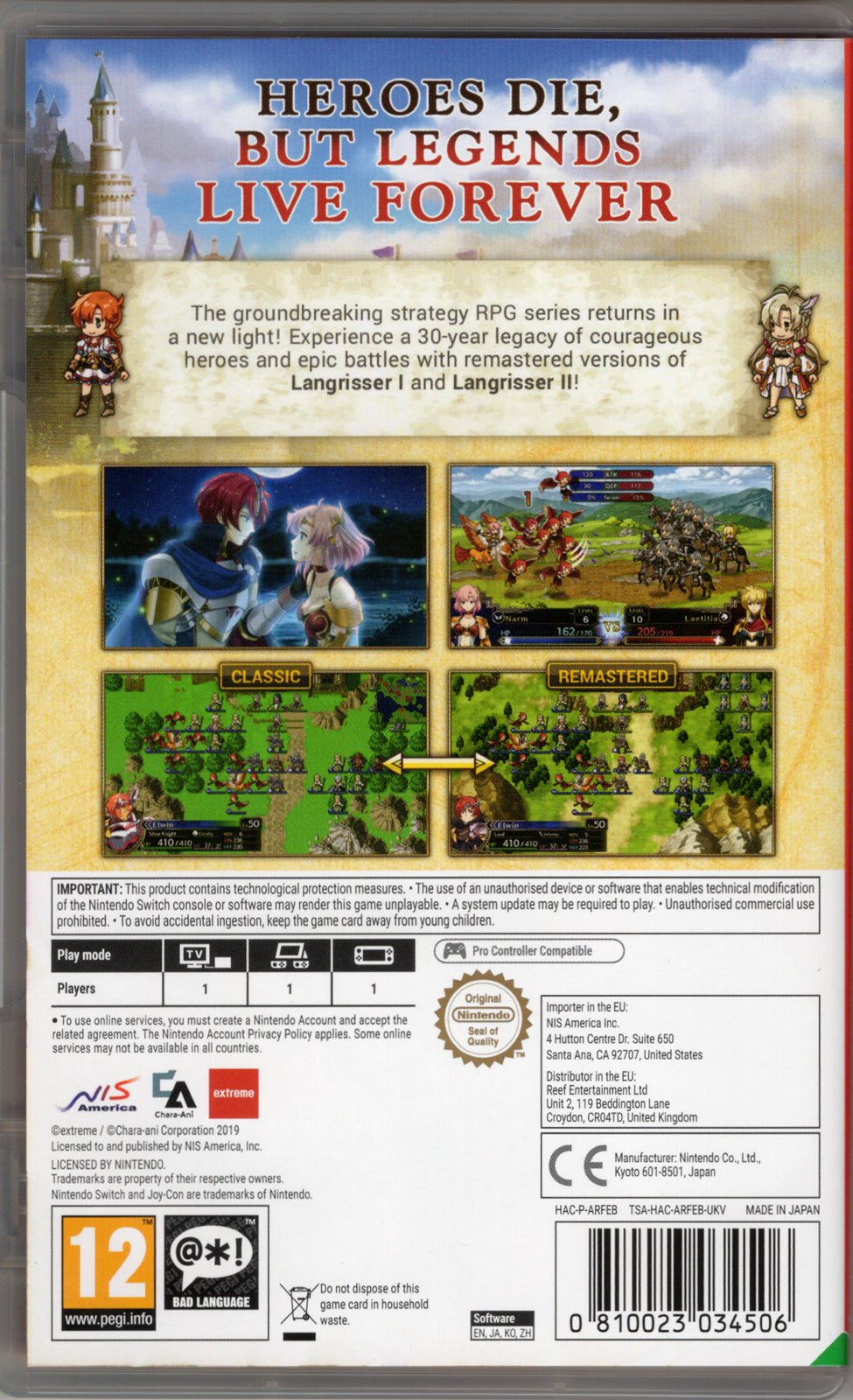 Langrisser I & II - BASCO GAMES