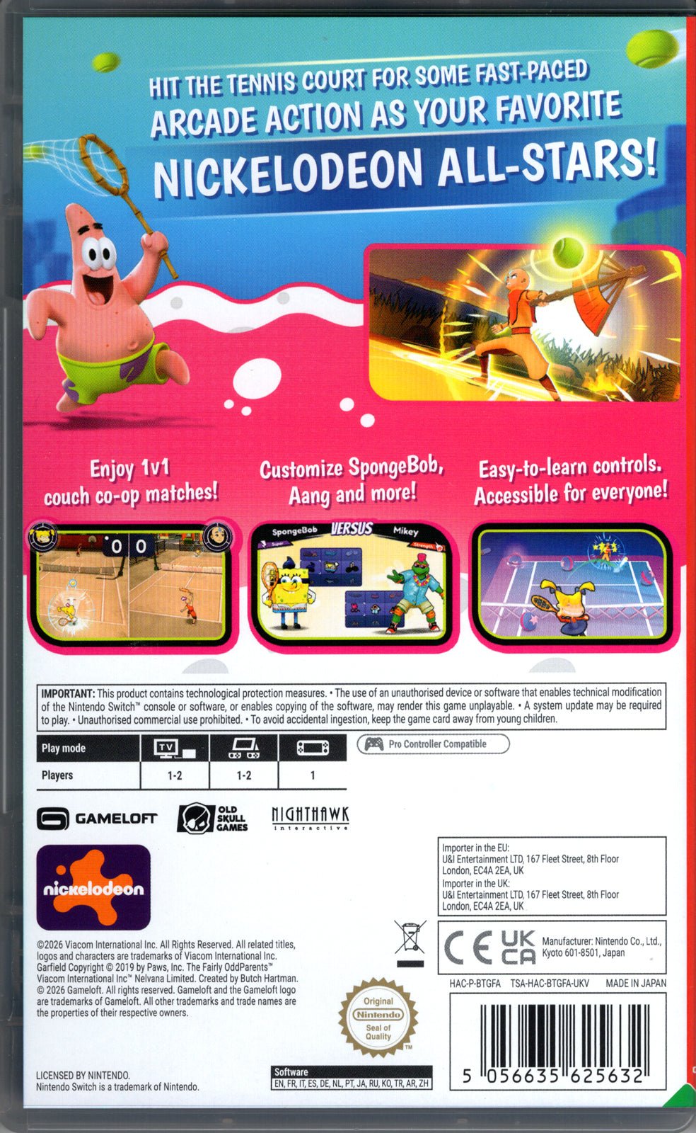 Nickelodeon Extreme Tennis: Next! - BASCO GAMES
