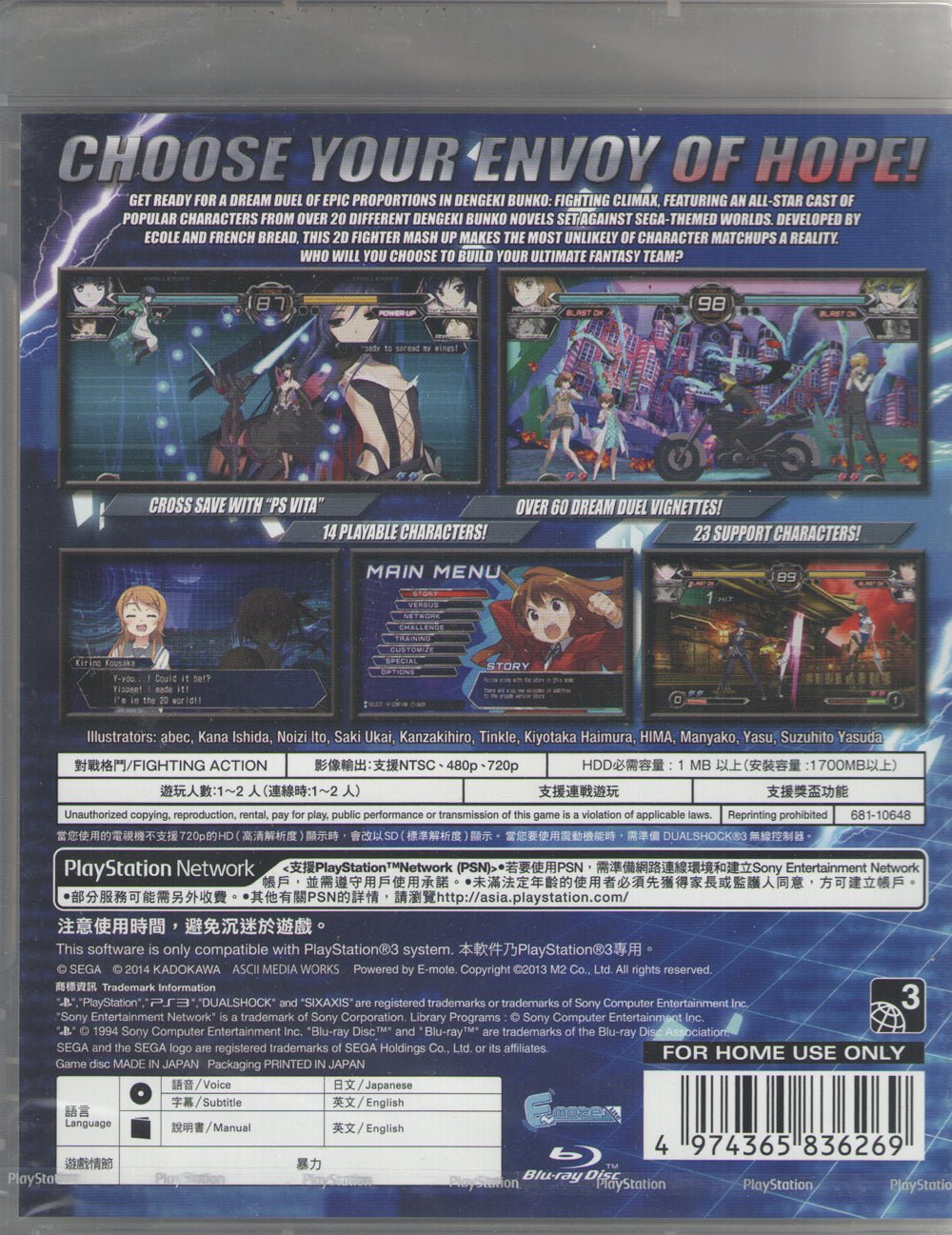 Dengeki Bunko: Fighting Climax - BASCO GAMES