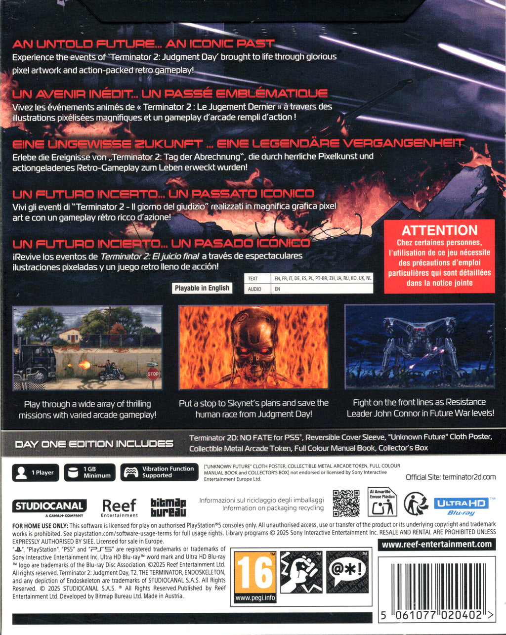 Terminator 2D: No Fate Day One Edition - BASCO GAMES