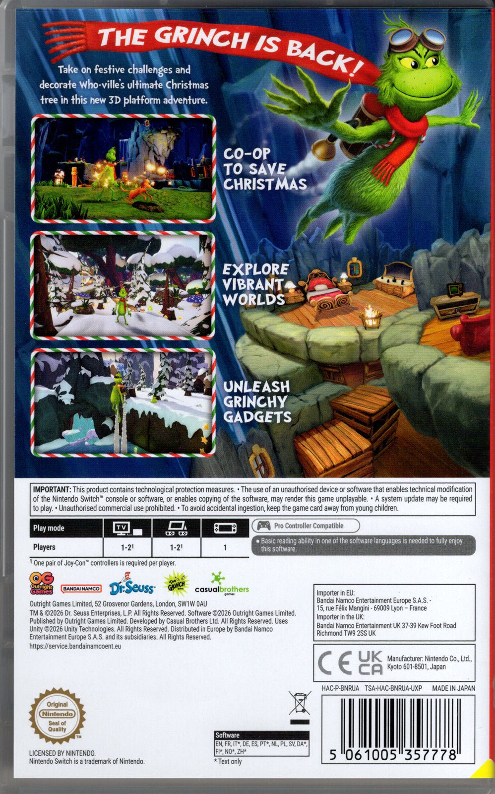 The Grinch 2: Saving Christmas - BASCO GAMES