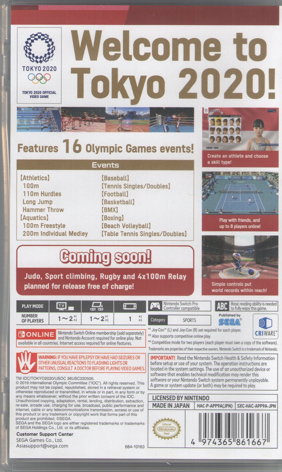 Olympic Games Tokyo 2020 Official Video Game - BASCO GAMES