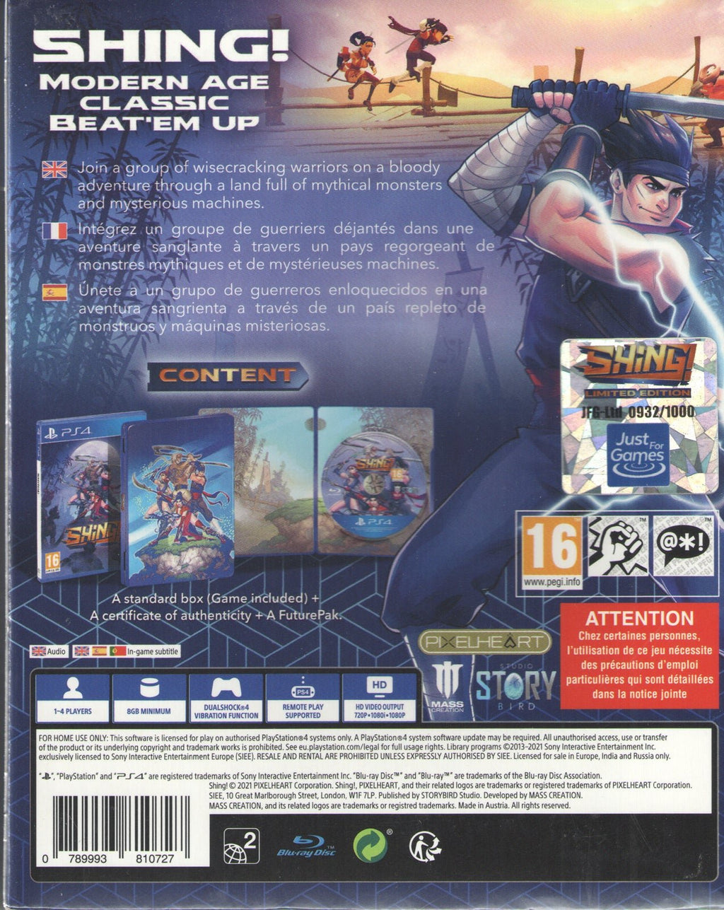 Shing! Limited Edition Box - BASCO GAMES