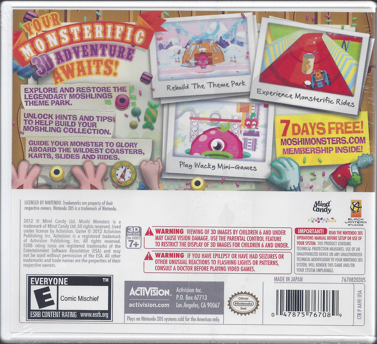Moshi Monsters Moshlings Theme Park - BASCO GAMES