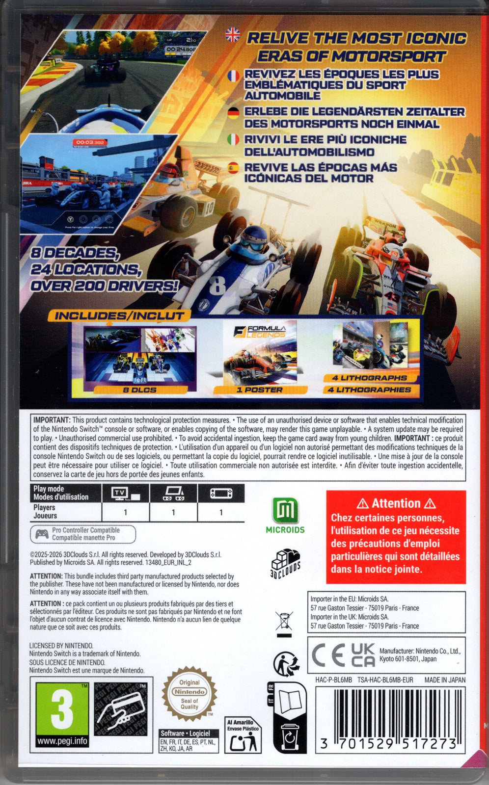 Formula Legends Legacy Edition - BASCO GAMES