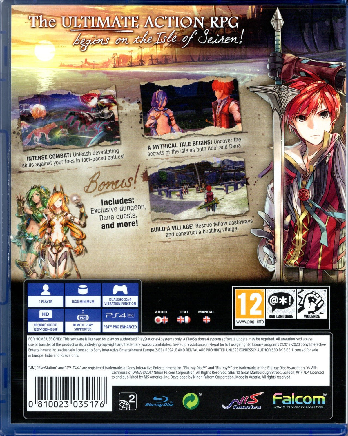 Ys VIII: Lacrimosa of Dana - BASCO GAMES