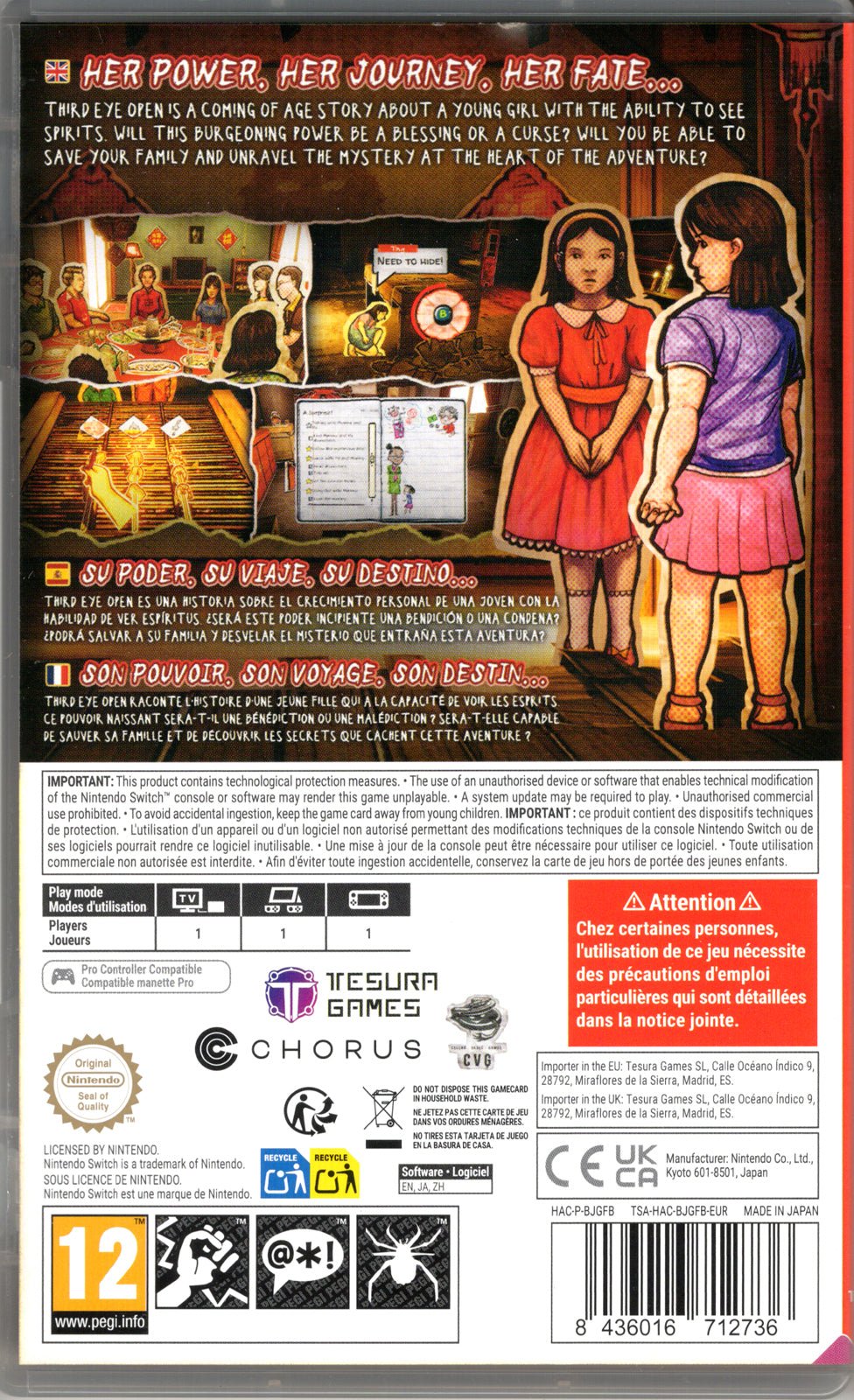 Paper Ghost Stories: Third Eye Open - BASCO GAMES