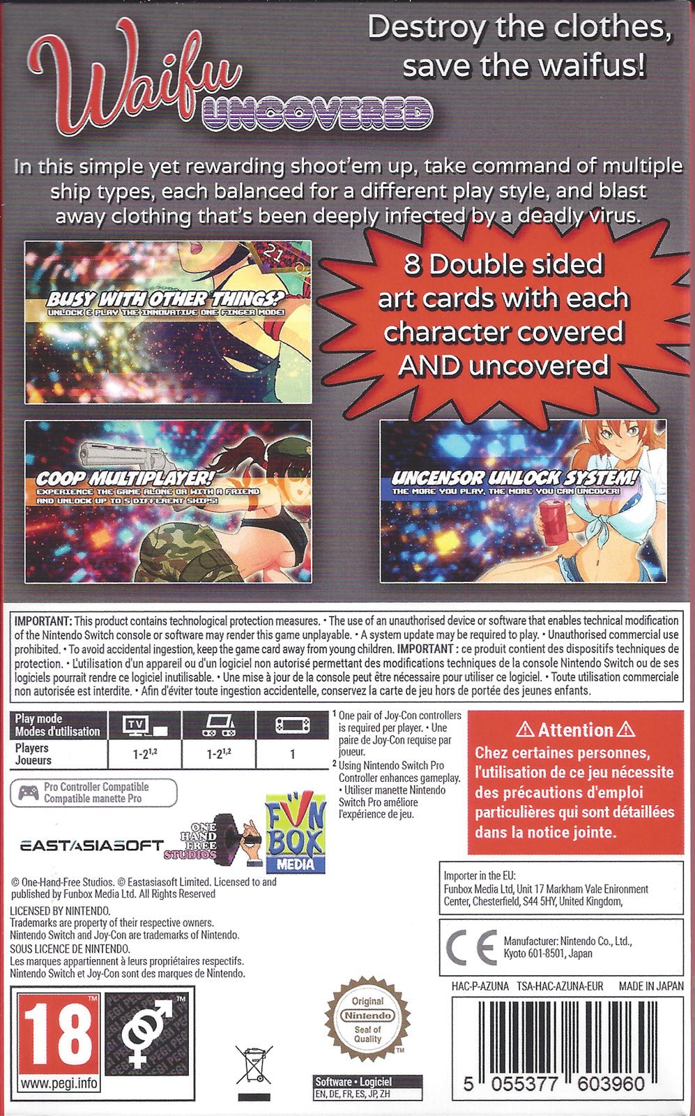 Waifu Uncovered (includes art cards) - BASCO GAMES
