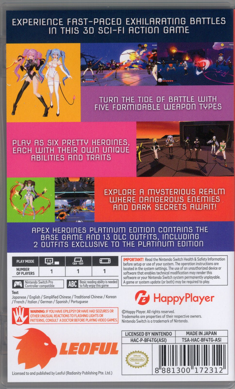 Apex Heroines Platinum Edition - BASCO GAMES