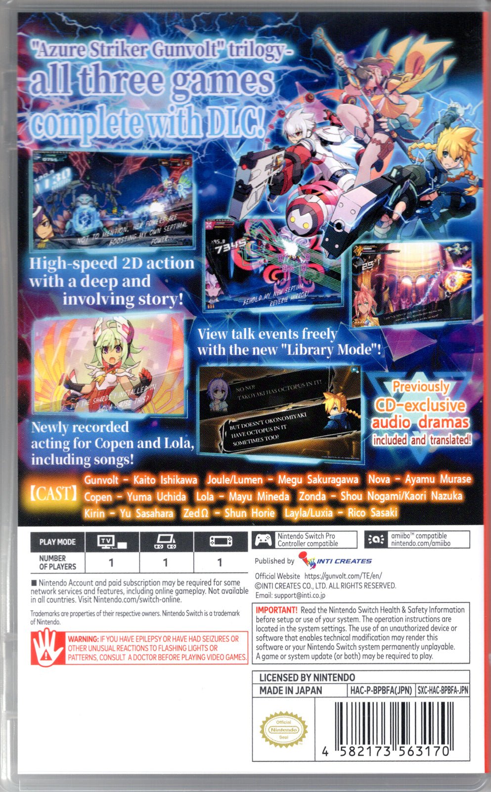Azure Striker Gunvolt Trilogy Enhanced - BASCO GAMES