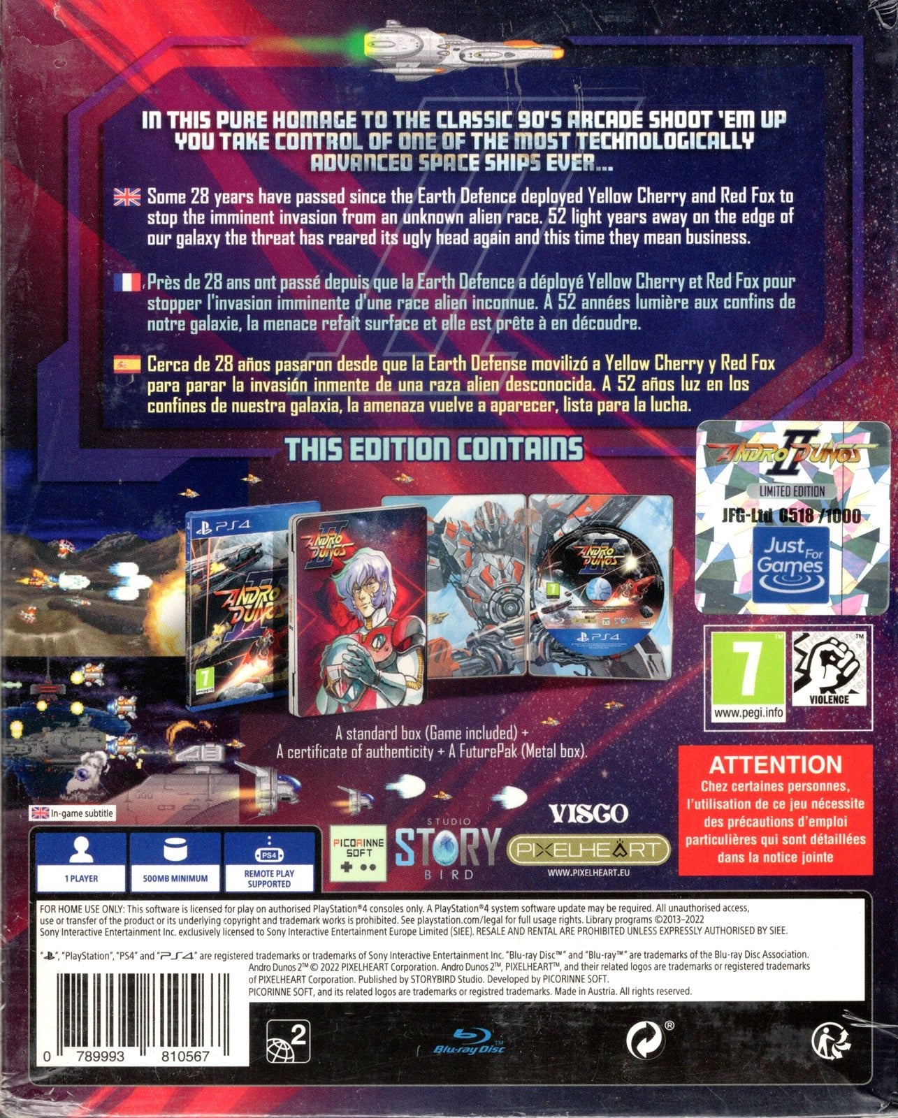 Andro Dunos II Limited Edition - BASCO GAMES